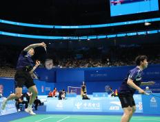 全运会｜羽毛球——男双半决赛赛况