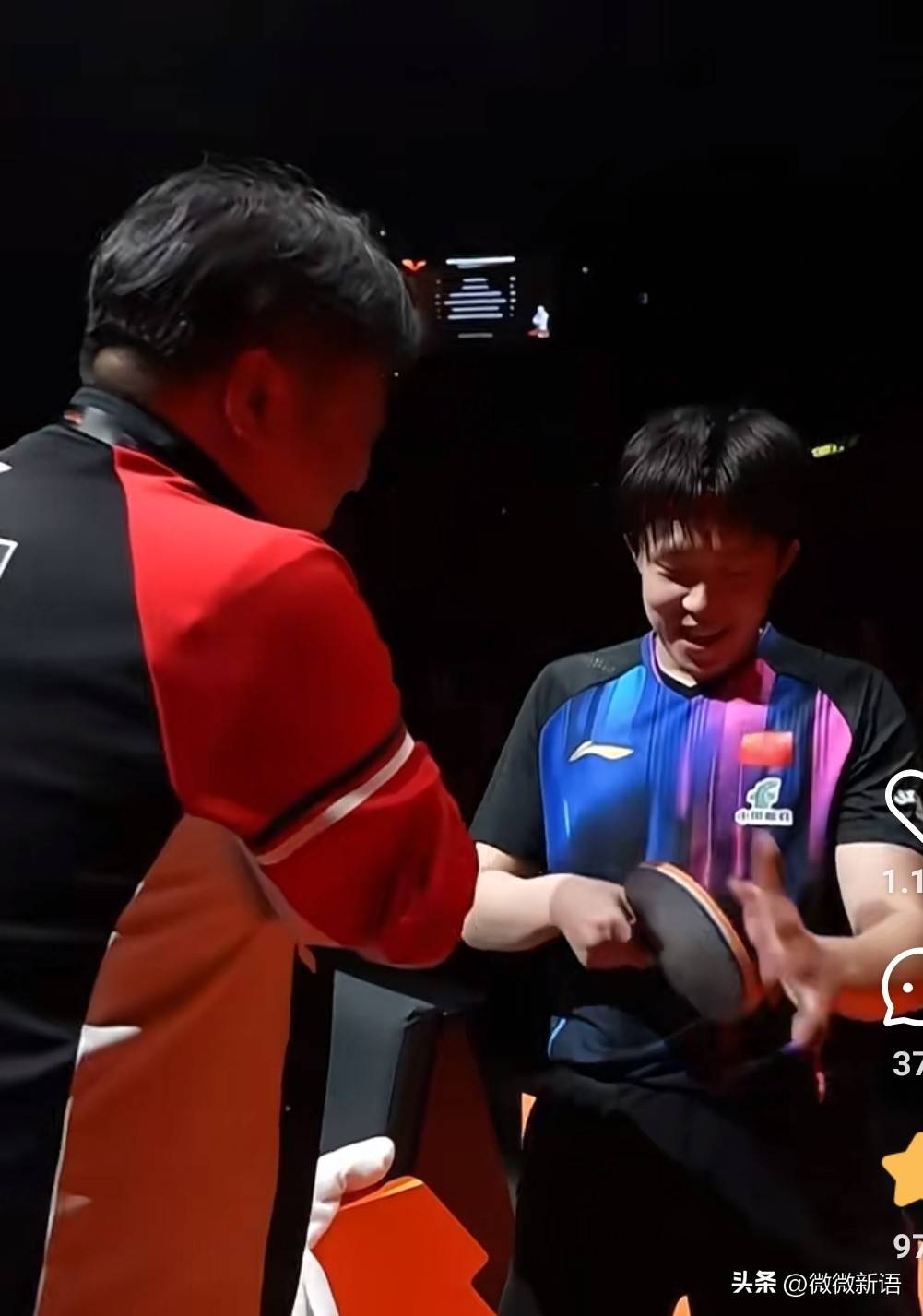 马特解说王楚钦和松岛辉空的比赛，看王楚钦那么累，有点心疼他了